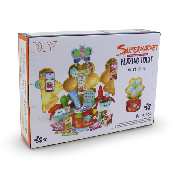 DIY Supermarket Playing House Set – 48 Pcs