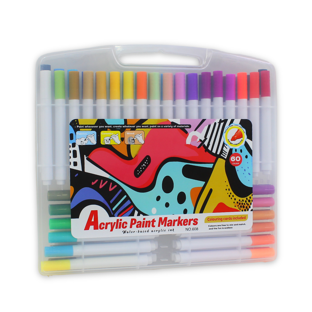 Acrylic Paint Markers – 60 Colors