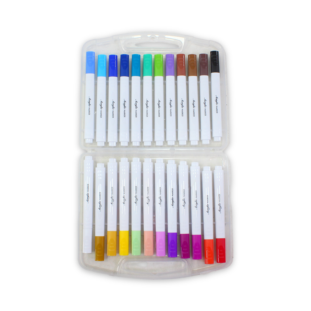 Acrylic Paint Markers – 24 Colors