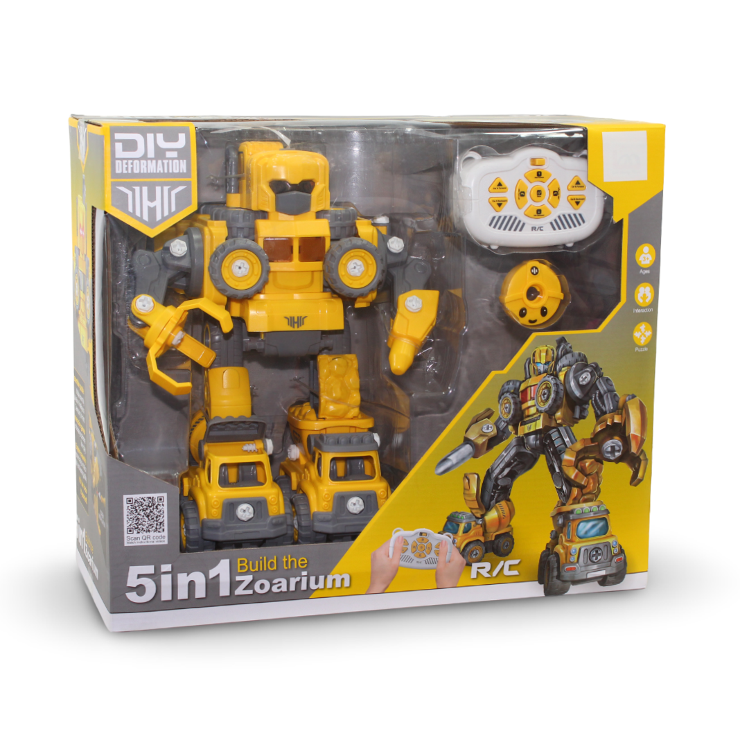 5-in-1 "Zoarium" DIY Deformation Robot Toy Set