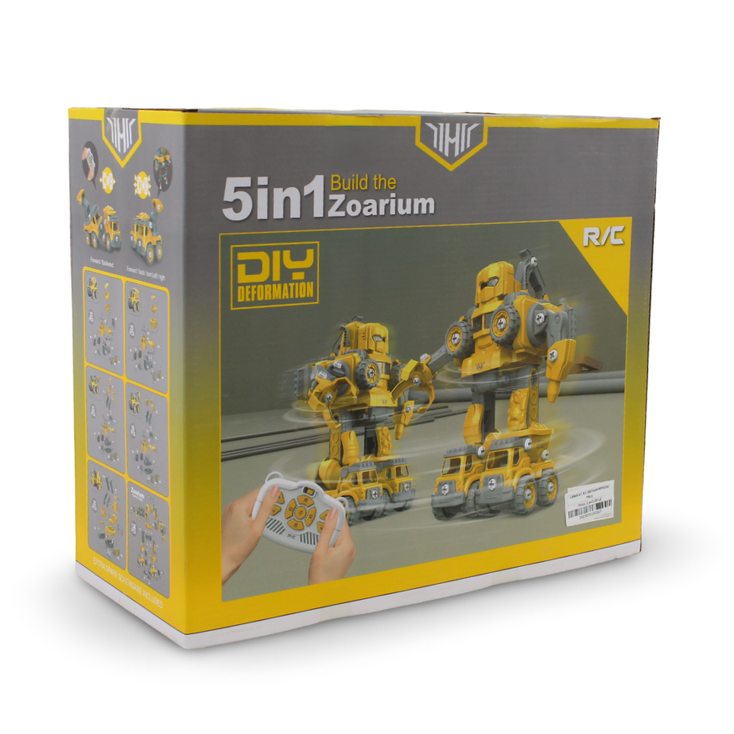 5-in-1 "Zoarium" DIY Deformation Robot Toy Set