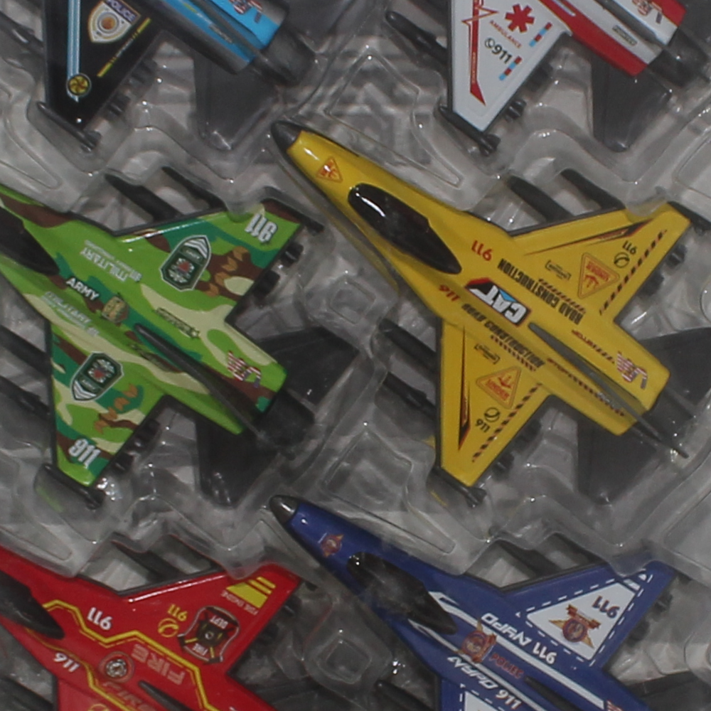 Die-Cast Toy Airplane Set – 6-Piece Mini Aircraft Collection