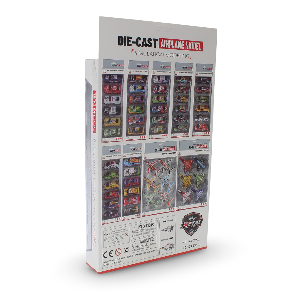 Die-Cast Toy Airplane Set – 6-Piece Mini Aircraft Collection