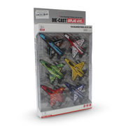 Die-Cast Toy Airplane Set – 6-Piece Mini Aircraft Collection