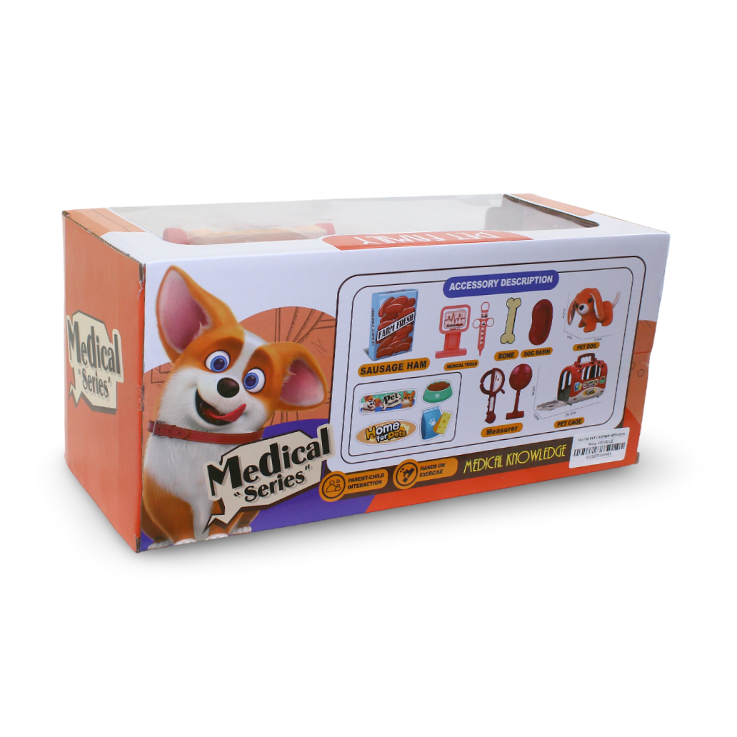 Medical Series Pet Care Toy Set with Plush Dog