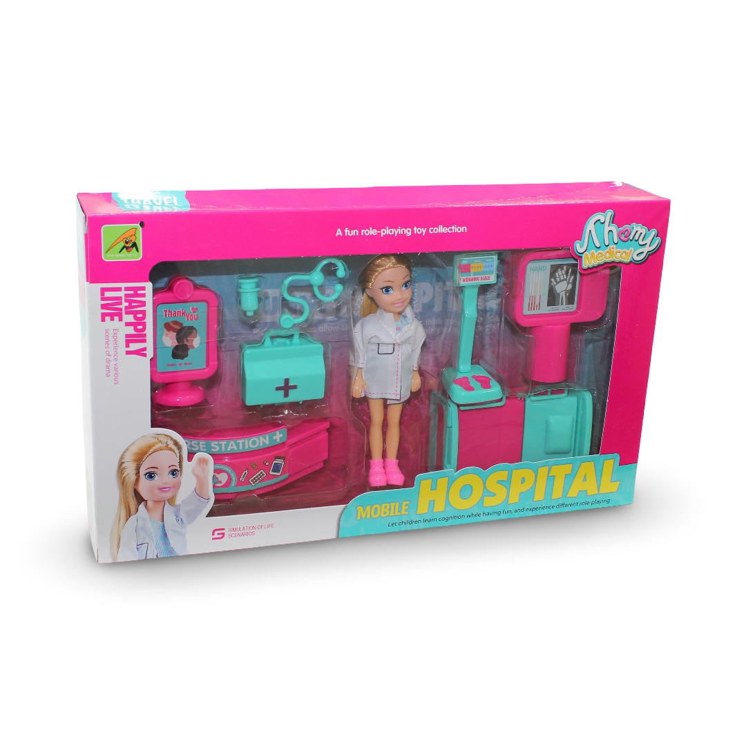 "Khamy Medical" Hospital Doctor Doll Set - Toys - OKO
