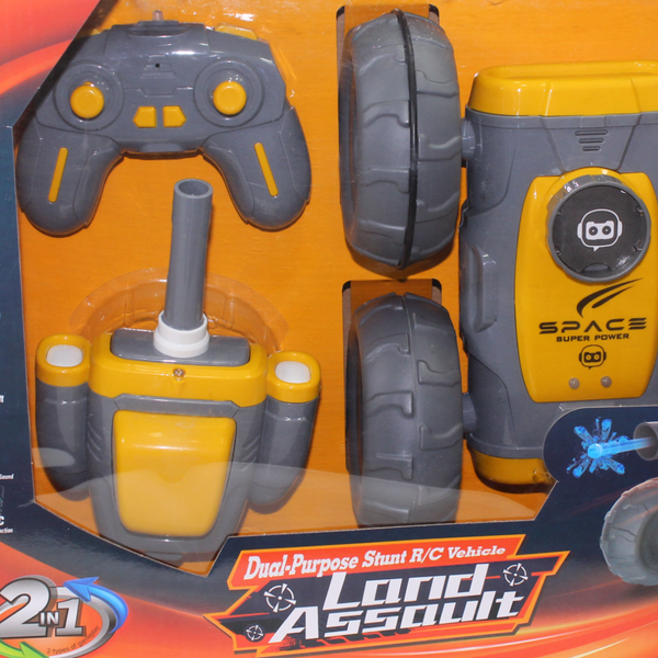 Land Assault 2-in-1 Dual-Purpose Stunt RC Vehicle – Orange