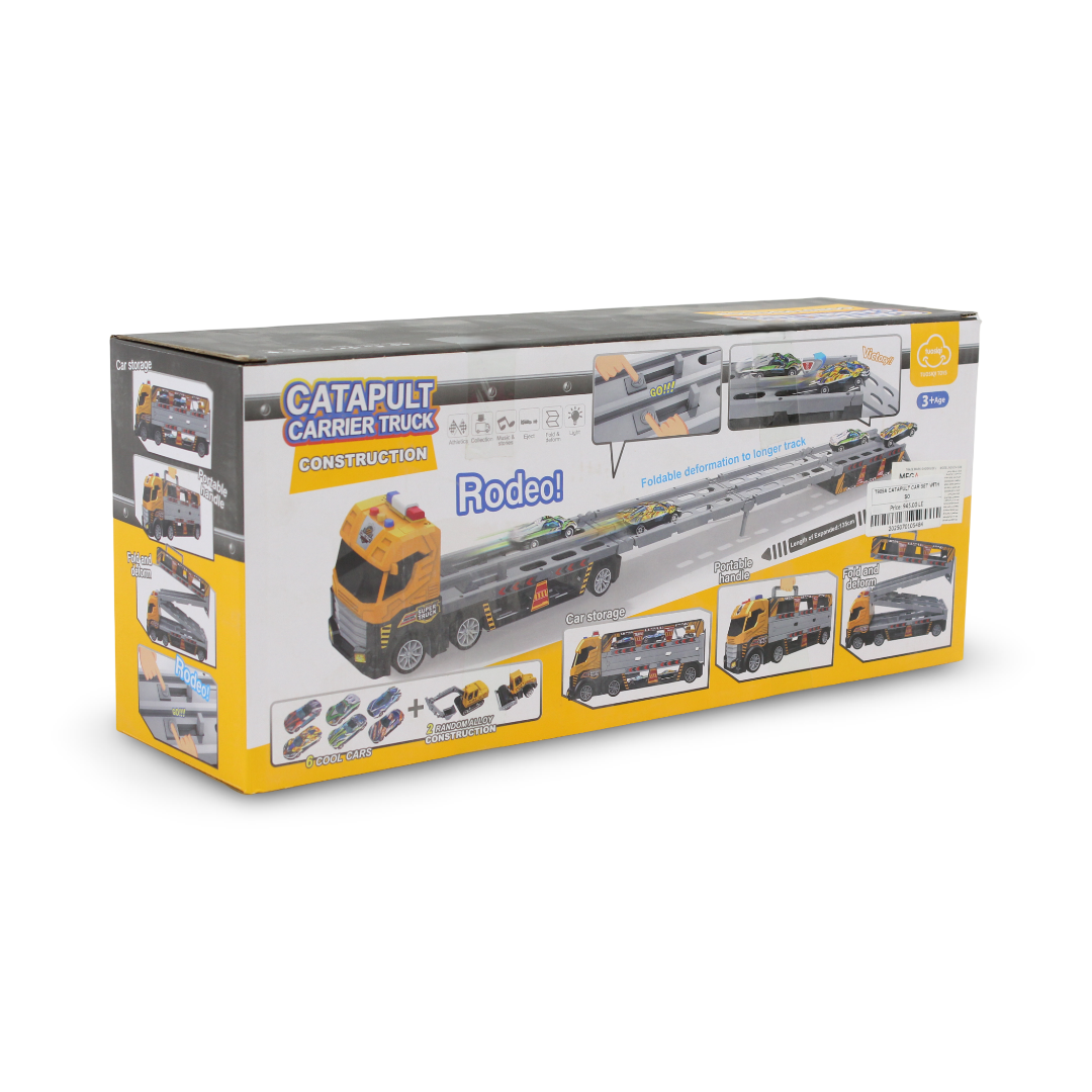 Catapult Carrier Truck Fire Rescue Toy Set – Yellow