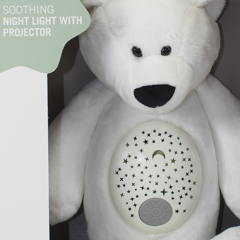 Kaichi Soothing Baby Sleep Device With Night Light Projector - Bear Design