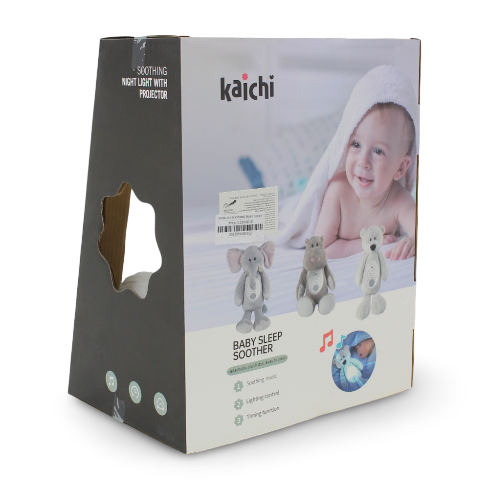 Kaichi Soothing Baby Sleep Device With Night Light Projector - Bear Design