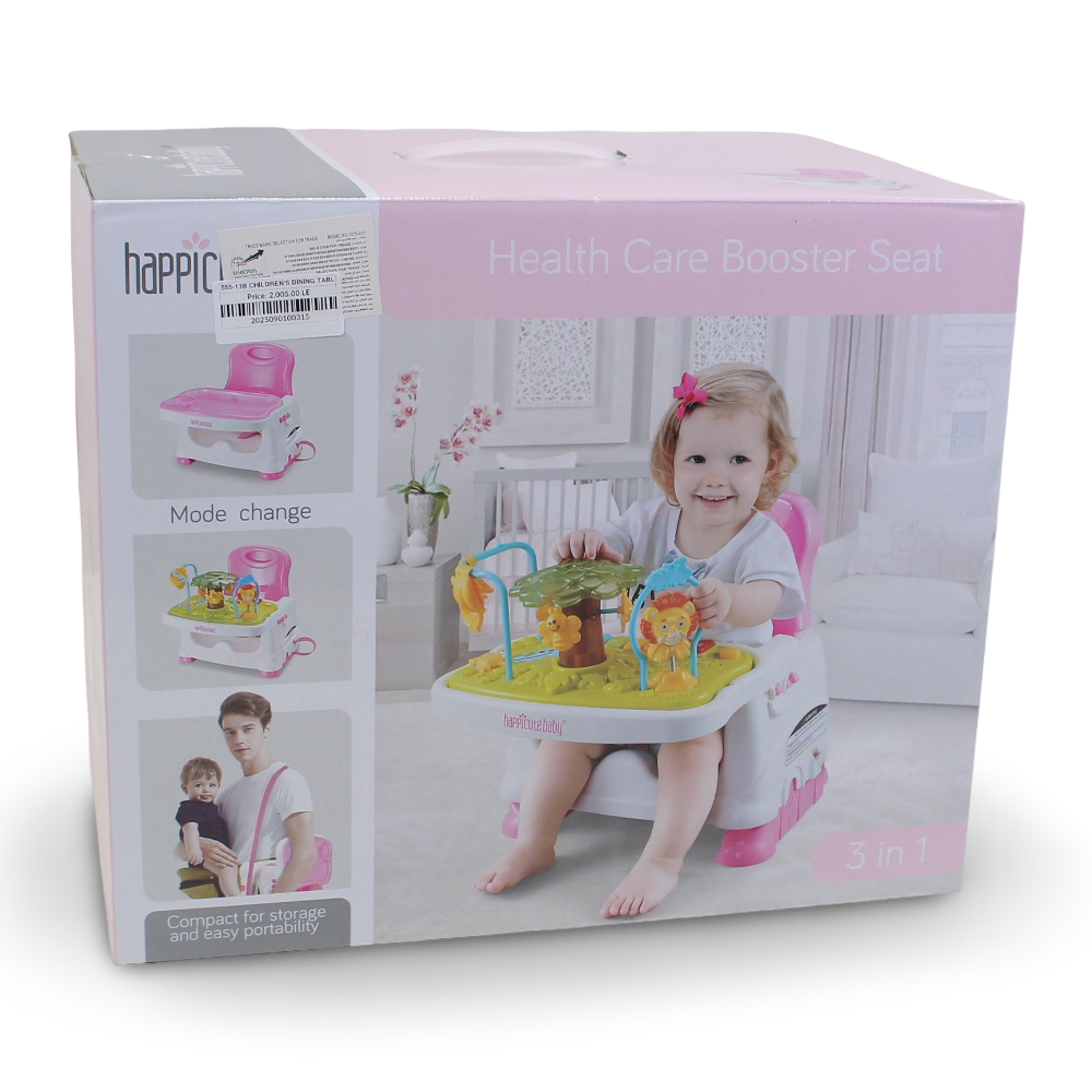 Happicute Baby Health Care Booster Seat with Activity Play Table – Pink