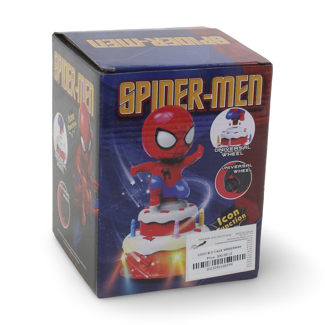 Musical Spider-Man Rotate Cake Toy