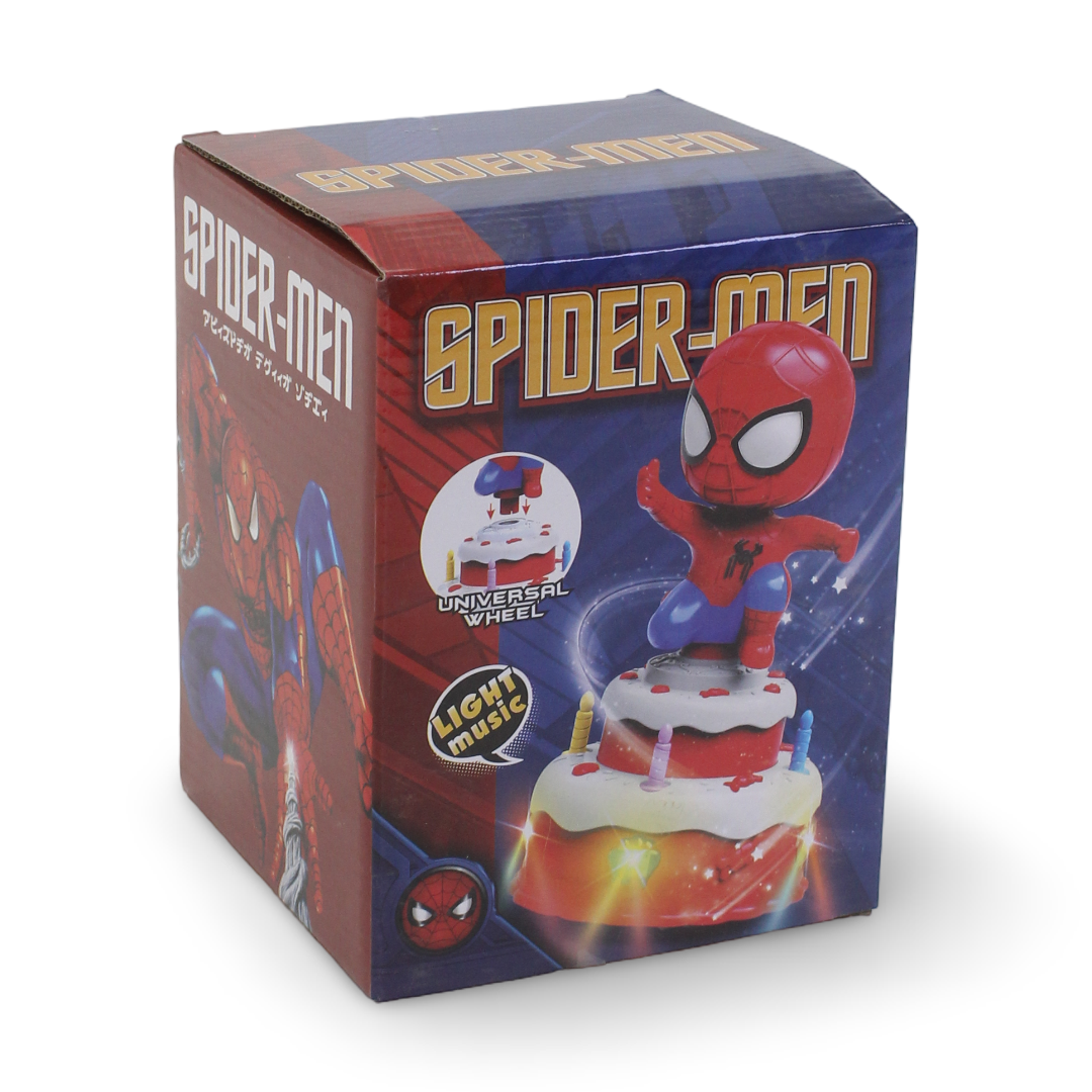 Musical Spider-Man Rotate Cake Toy