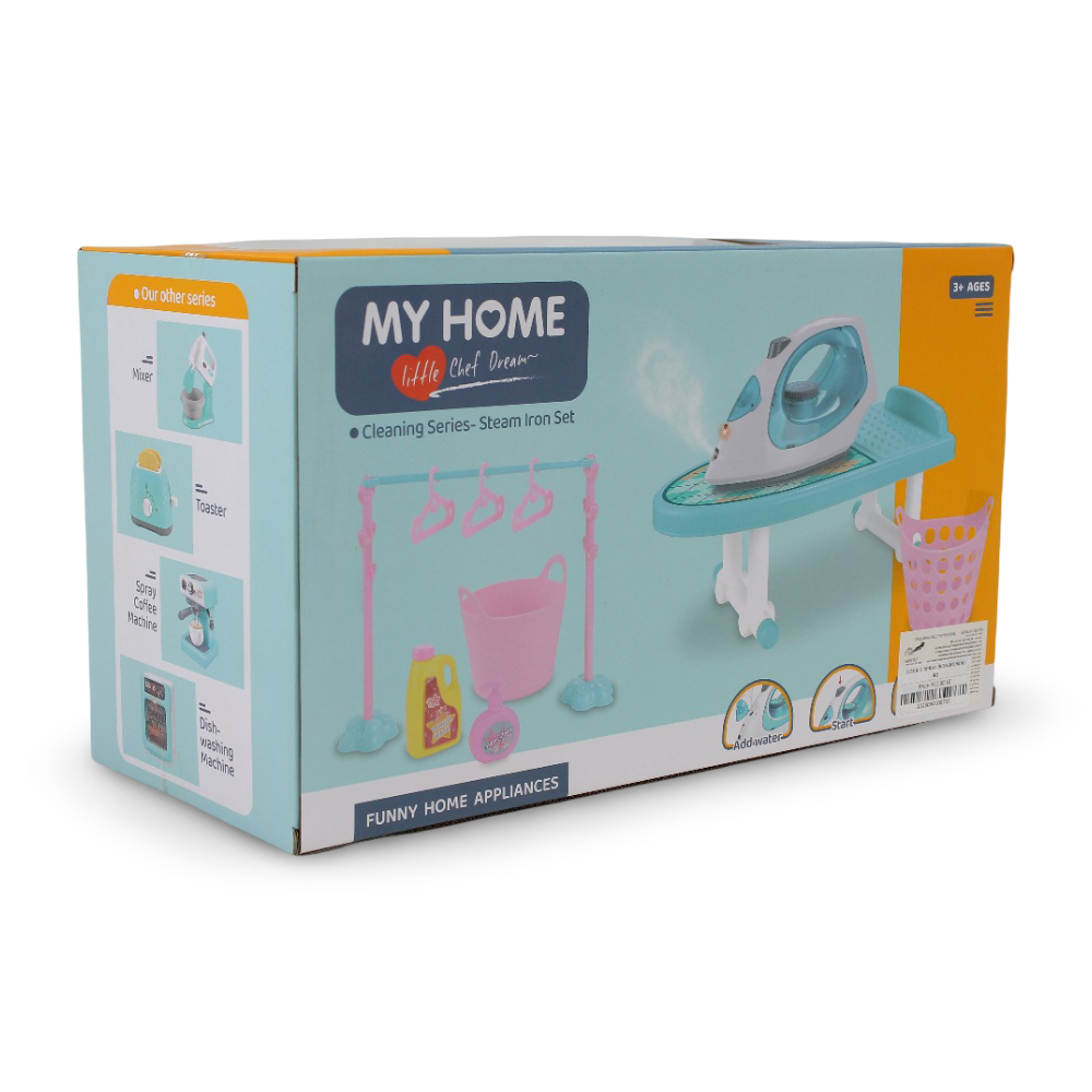 My Home Little Chef Dream Spray Iron + Ironing Board Set