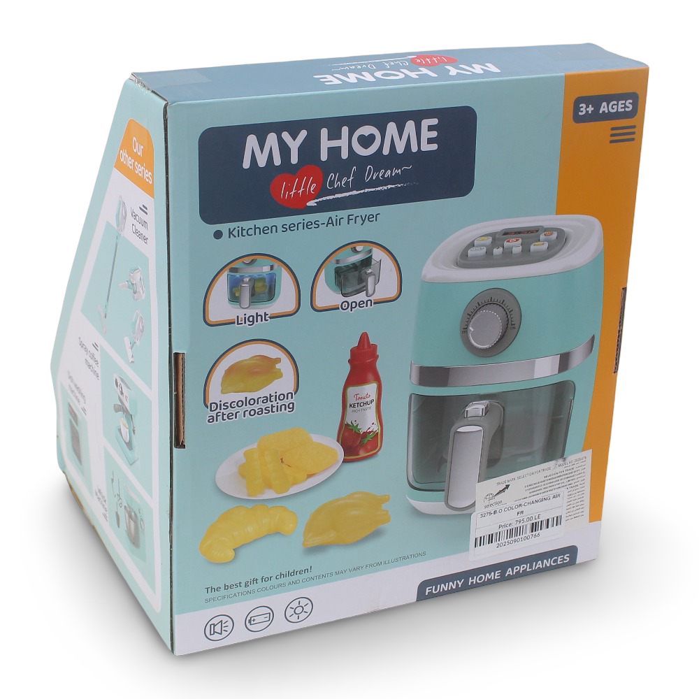 Color-Changing Air Fryer Play Set – My Home Little Chef Kitchen Toy