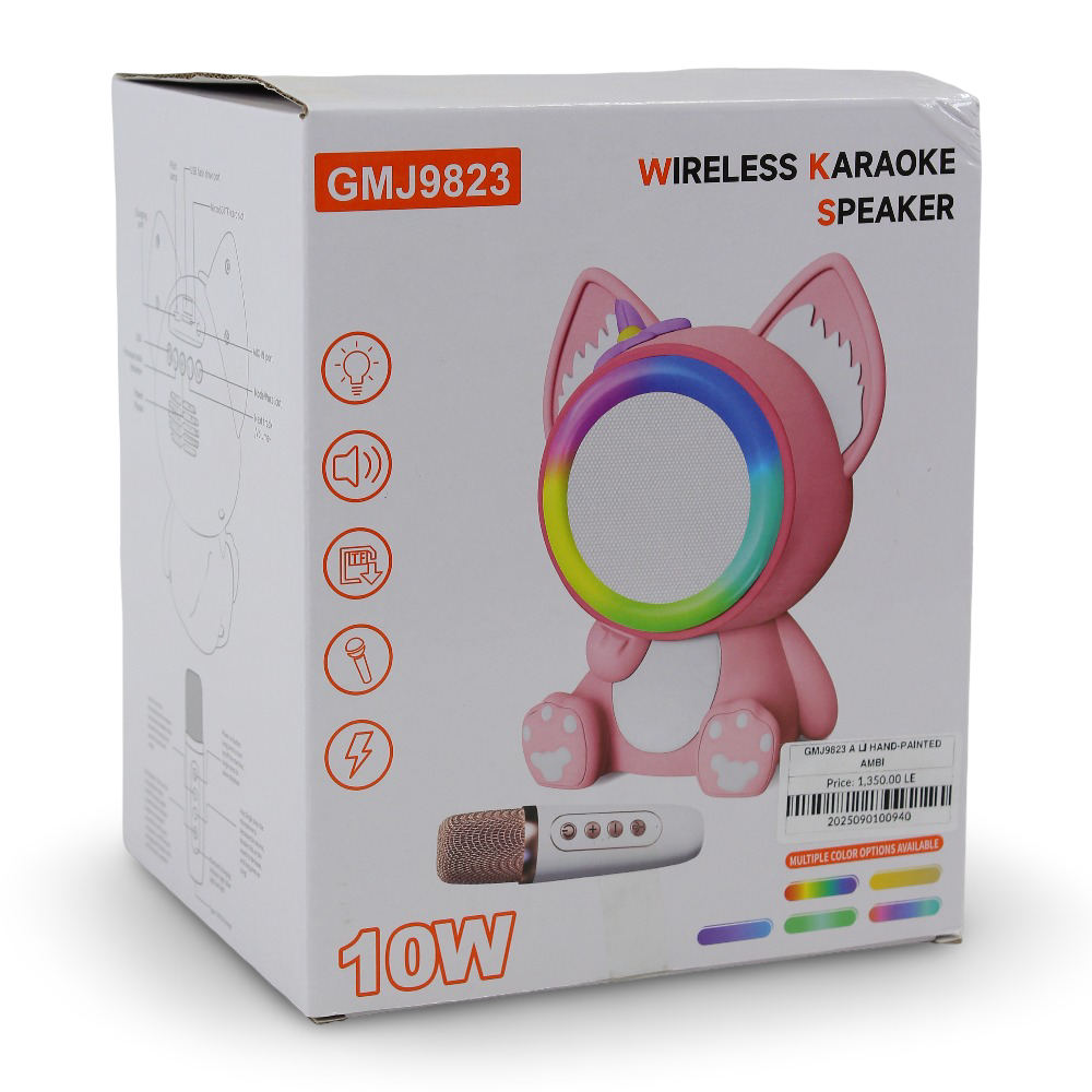 Wireless Karaoke Speaker with Ambient Light and Microphone
