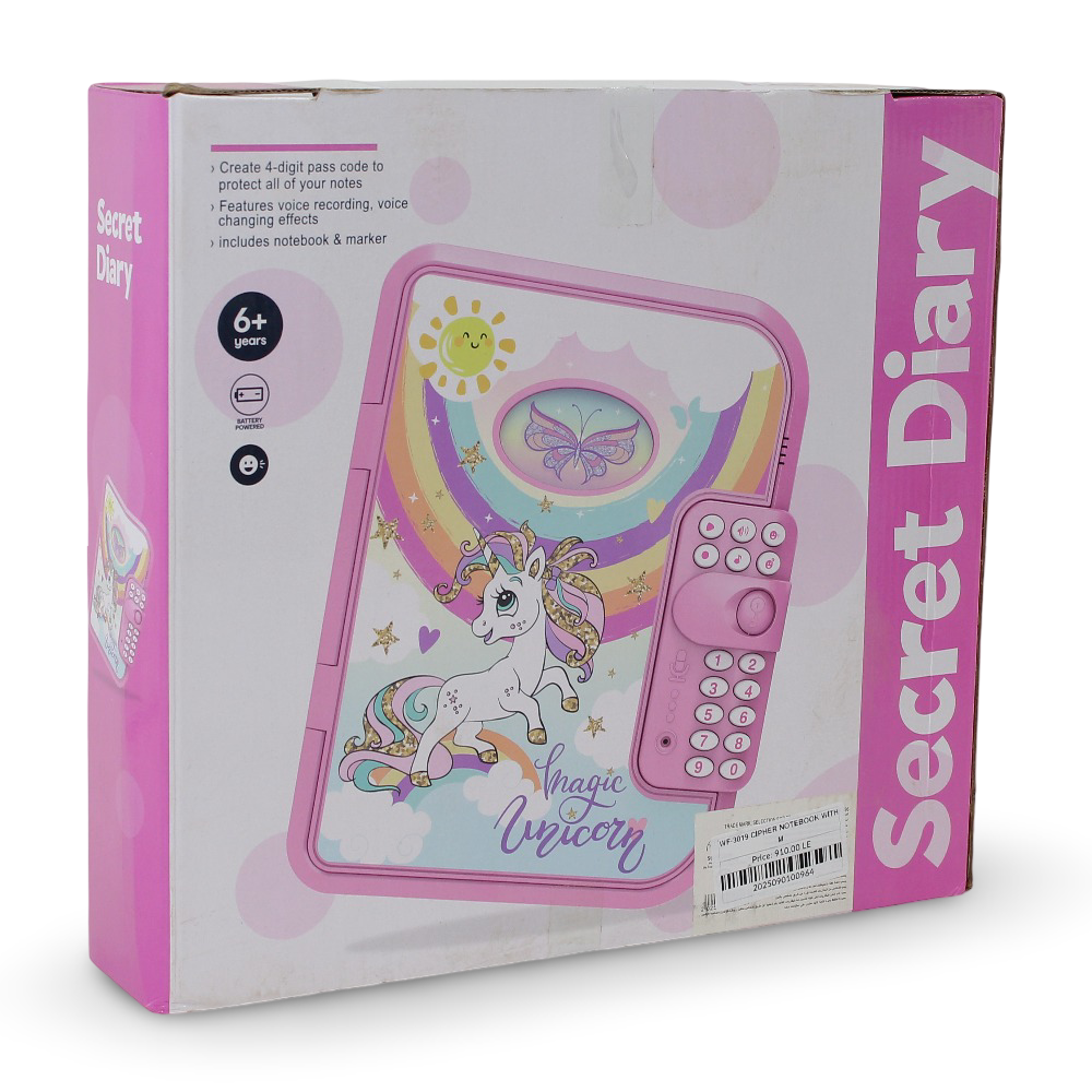 Magic Unicorn Secret Diary With Music And Lights