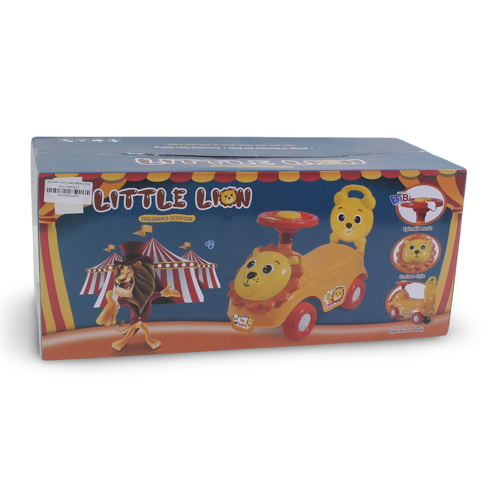 Little Lion Manual Ride-On with Steering Wheel