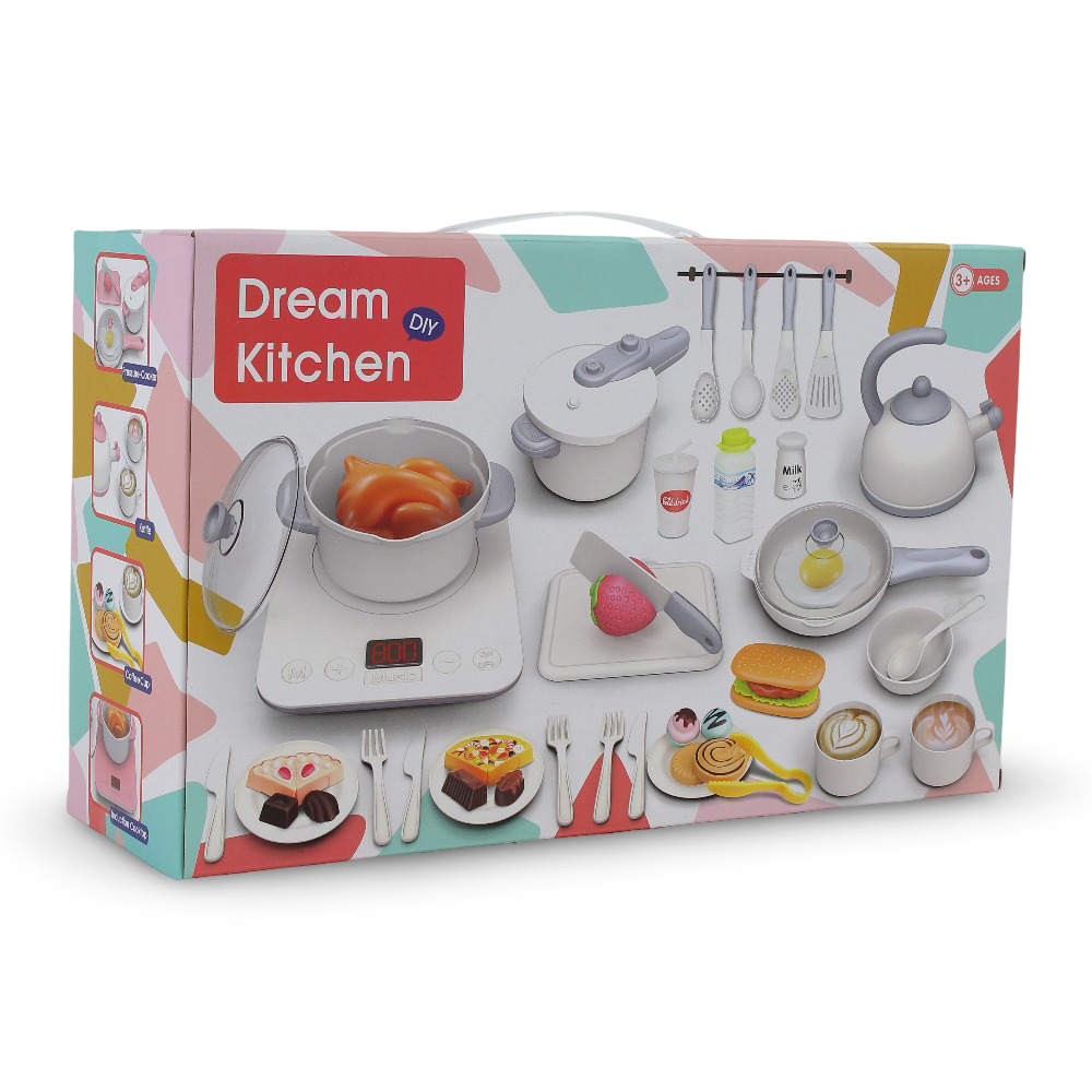 Dream Kitchen Play Set with Sound, Light, and Touch Features