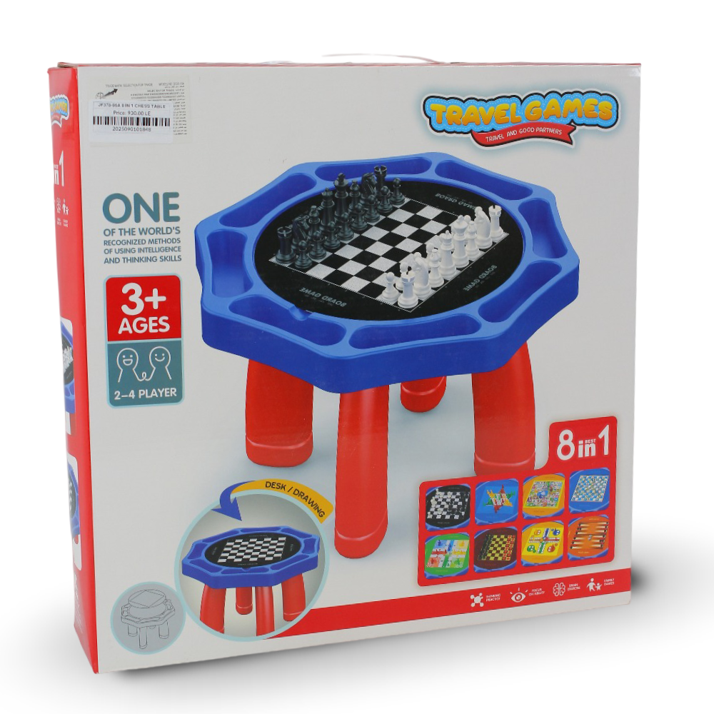 8-in-1 Chess Table Game Set for Kids – Multi-Game Activity Table - Toys - OKO