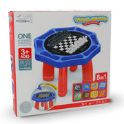 8-in-1 Chess Table Game Set for Kids – Multi-Game Activity Table