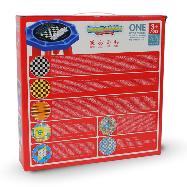 8-in-1 Chess Table Game Set for Kids – Multi-Game Activity Table