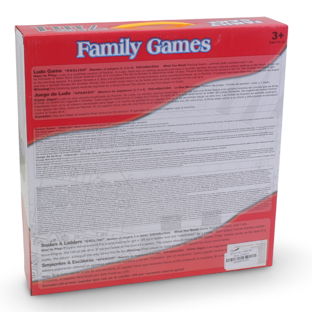 7-in-1 Family Games Board Set