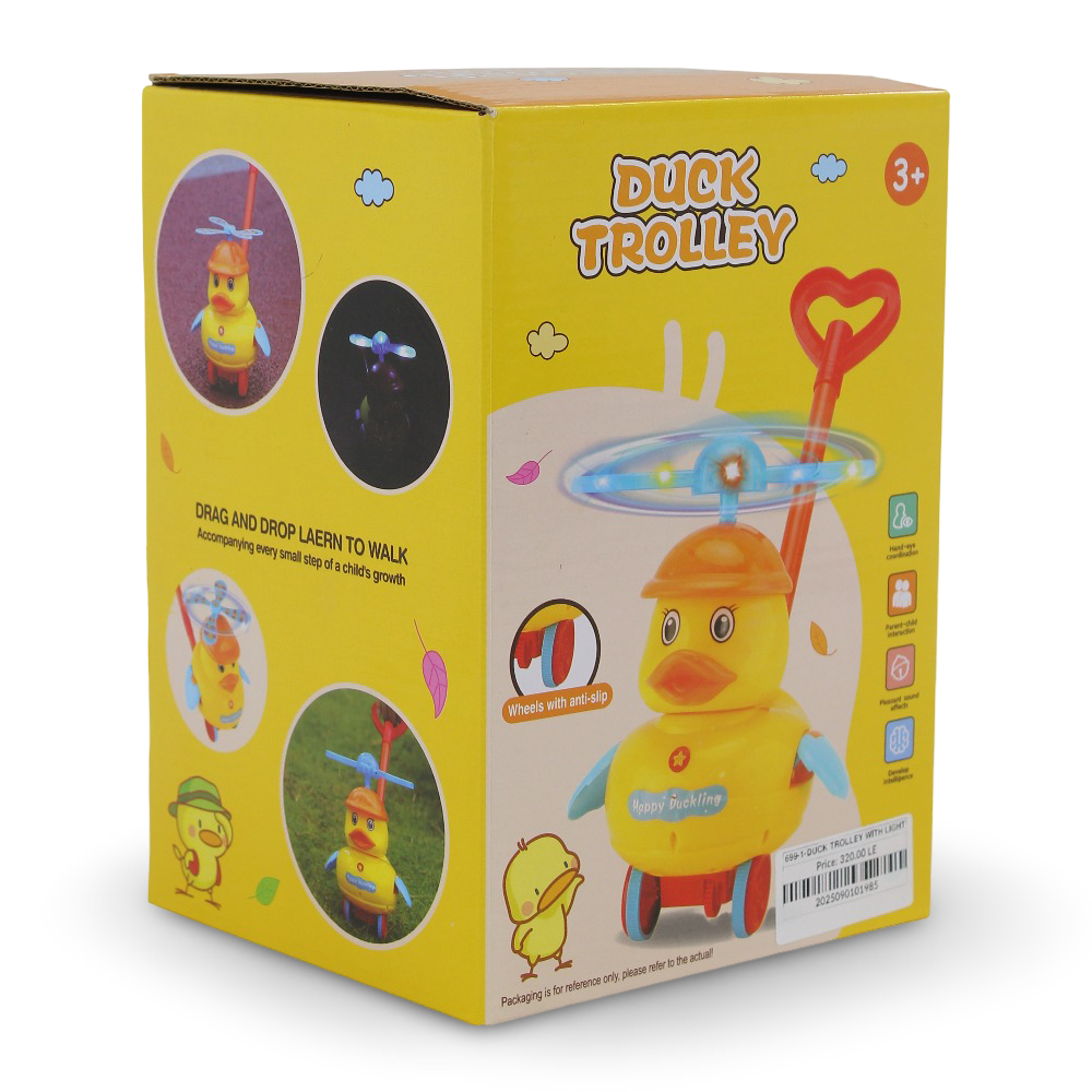Duck Trolley with Light – Push and Pull Walking Toy