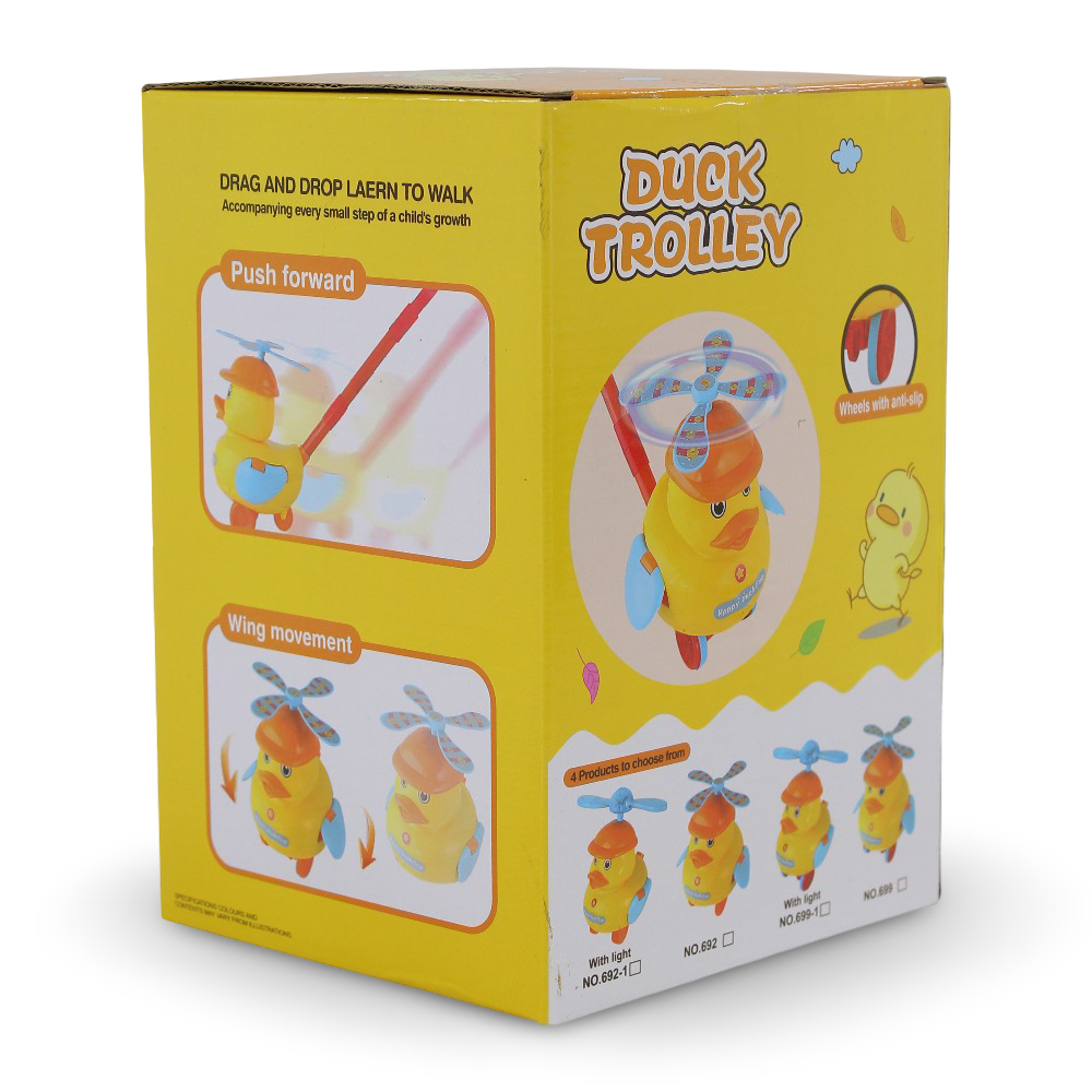 Duck Trolley with Light – Push and Pull Walking Toy