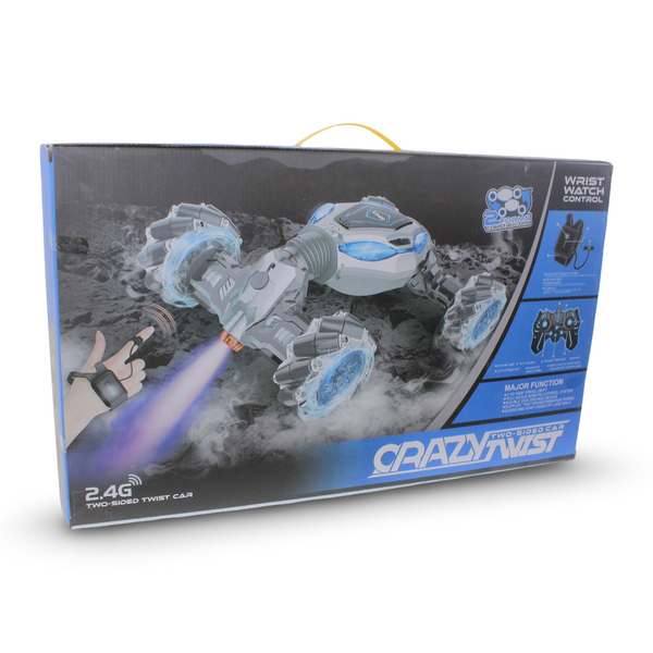 Crazy Twist Two-Sided Remote Control Car – 1:12 Scale with Watch Control