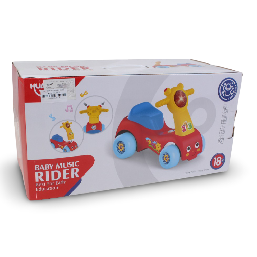 Baby Music Rider – Manual Ride-On Car with Music