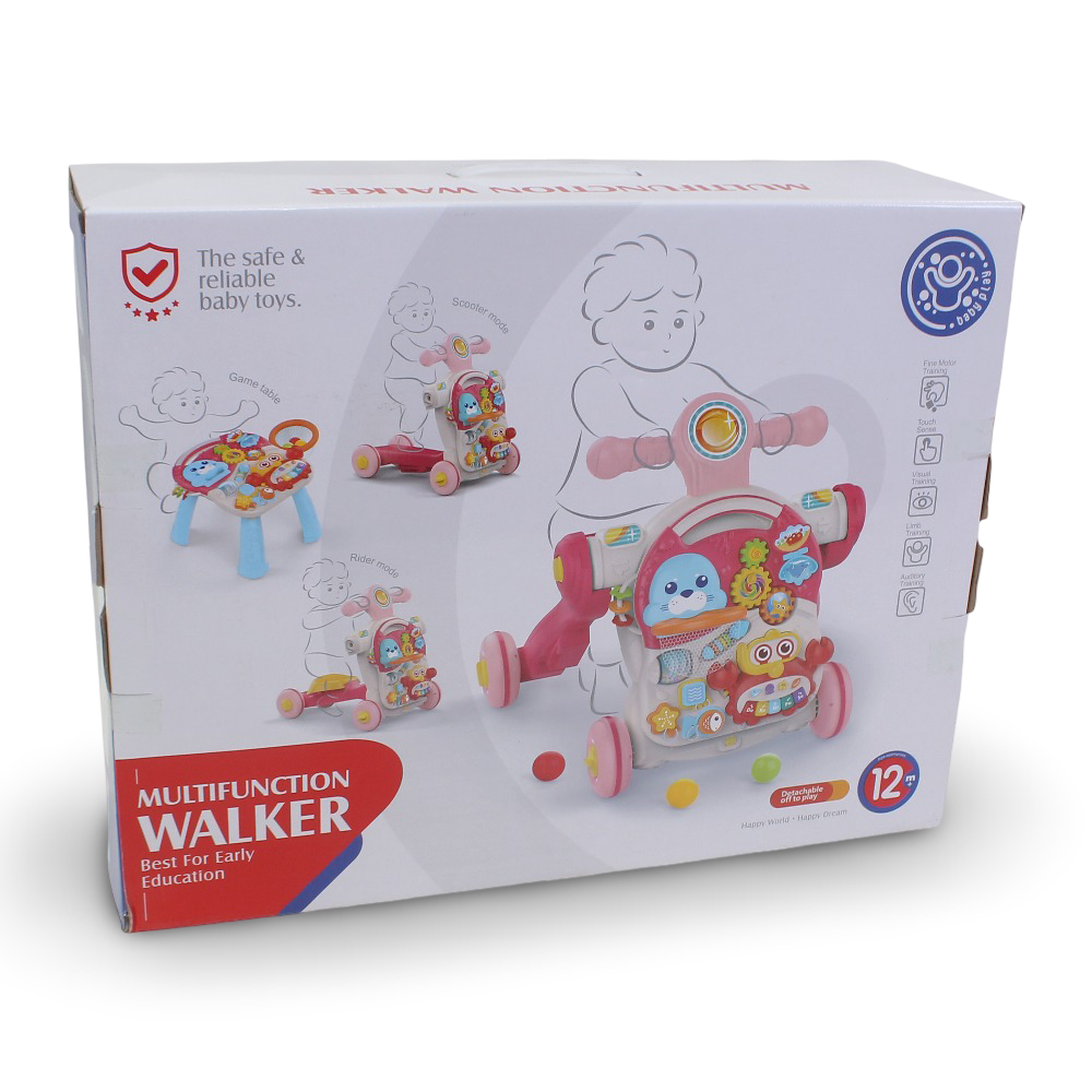 4-in-1 Baby Walker with Light and Music
