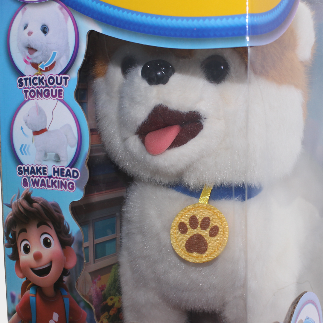 "Walk Dogs and Cats" Plush Corgi Puppy Toy