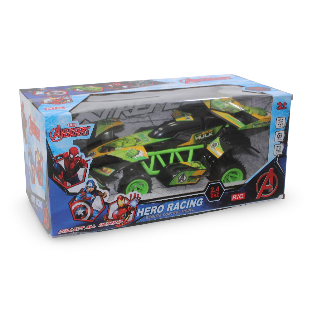 Avengers Hero Racing Remote Control Car – 1:12 Scale (Hulk Design) - Toys - OKO