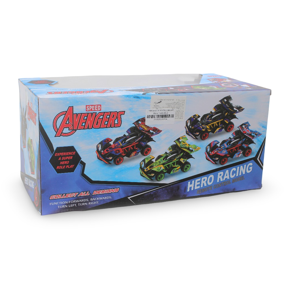 Avengers Hero Racing Remote Control Car – 1:12 Scale (Hulk Design)