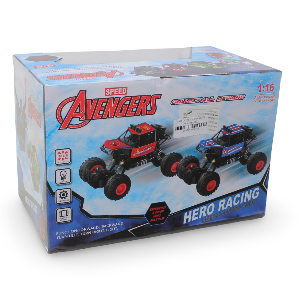 Avengers Hero Racing Remote Control Car – 1:16 Scale (Hulk Design)