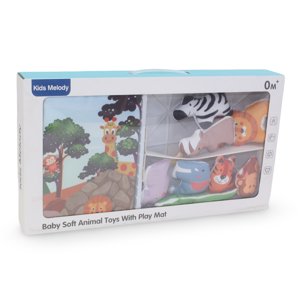 Baby Soft Animal Toys with Play Mat - OKO