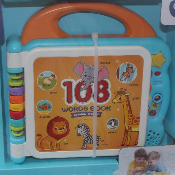 Touch and Teach Words Book – Interactive Baby Learning Toy