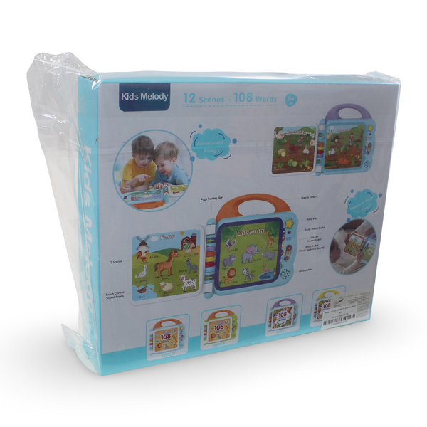 Touch and Teach Words Book – Interactive Baby Learning Toy