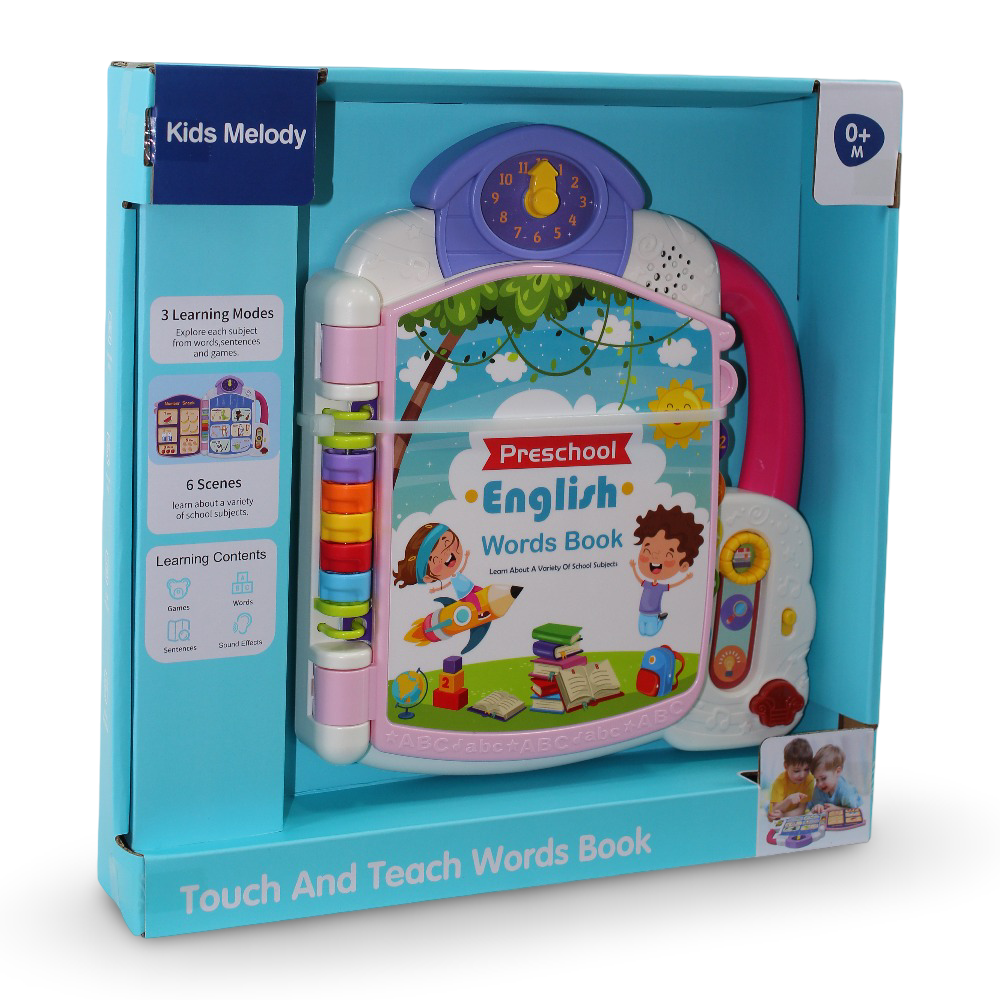 Pre-School English Touch & Teach Words Book
