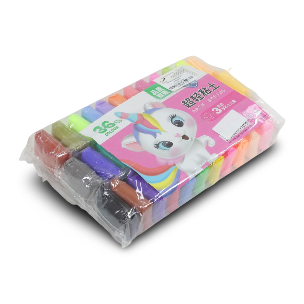 Super Light Clay Modeling Set with 36 Colors