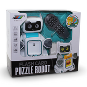 Flash Card Puzzle Robot with (Battery + USB)