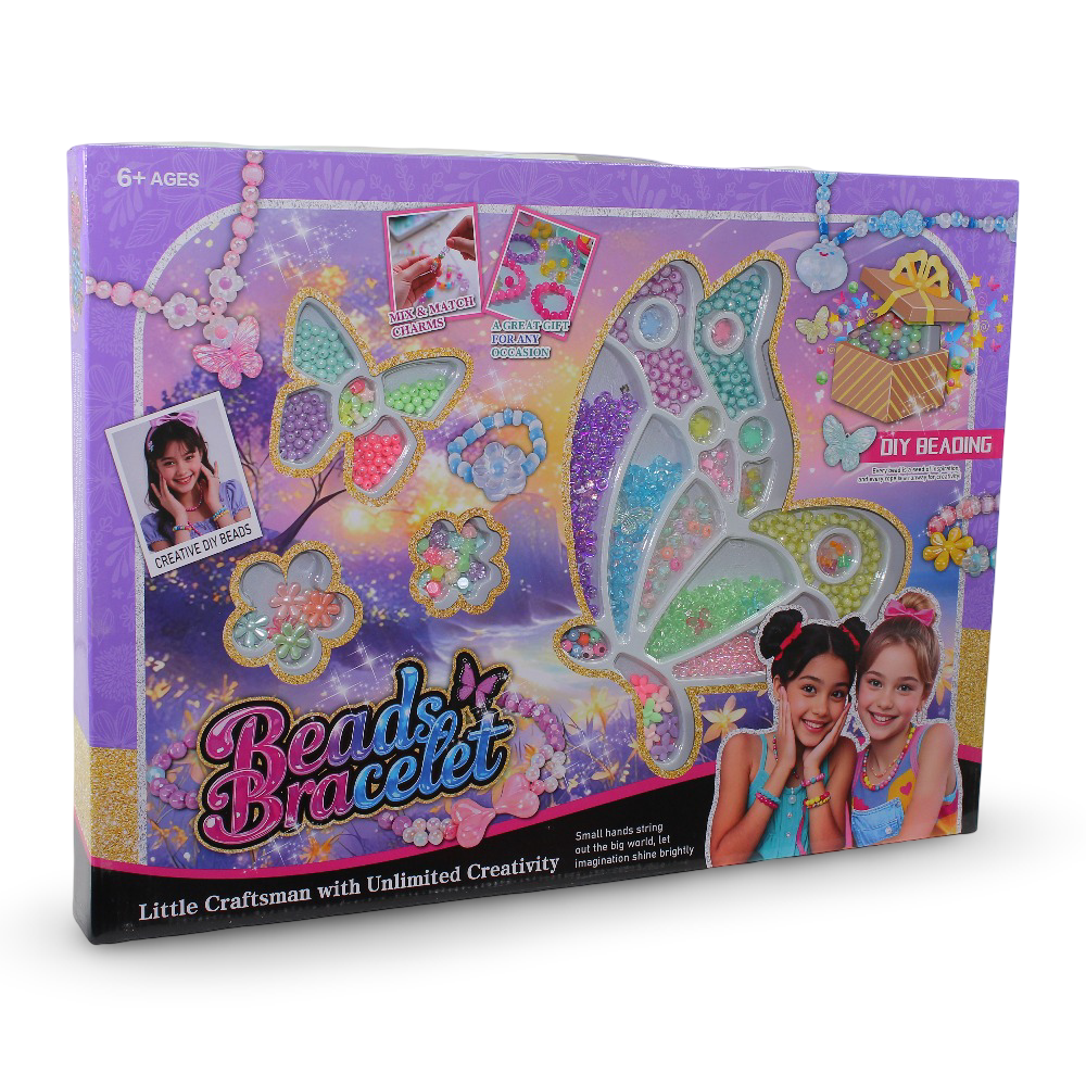 DIY Beads Set Large Size – Creative Jewelry Making Play Kit