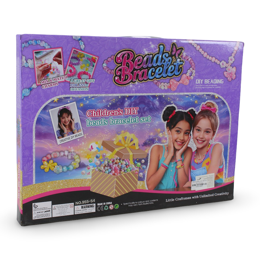 DIY Beads Set Large Size – Creative Jewelry Making Play Kit