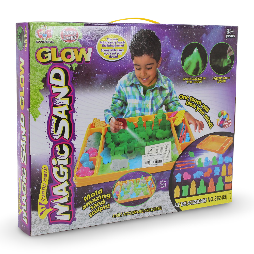 Luminous Space Sand Set 1500g – Glow-in-the-Dark Creative Sand Play Kit