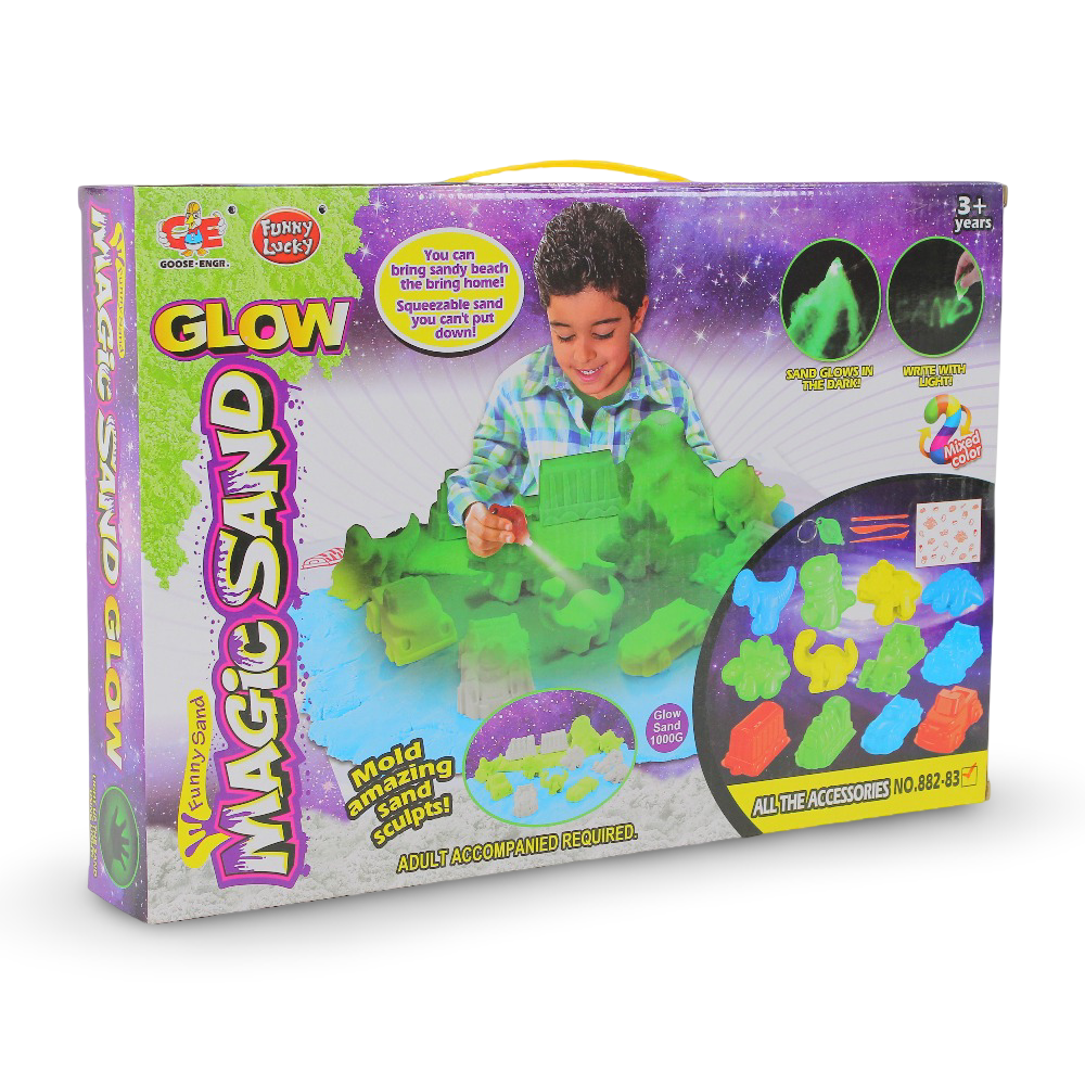 Magic Sand Glow Toy Set - 1000 g - Toys - OKO