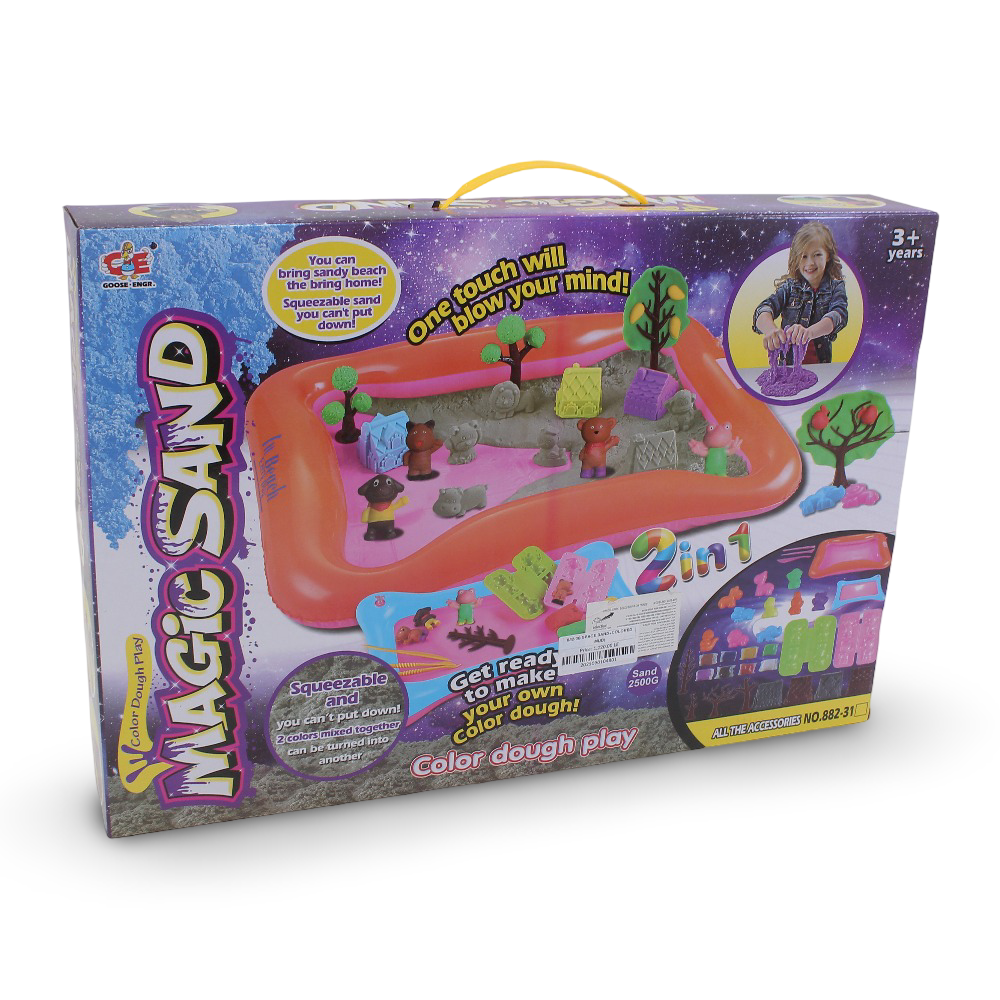 Magic Sand and Colored Dough Play Set – 2-in-1 Creative Play Kit
