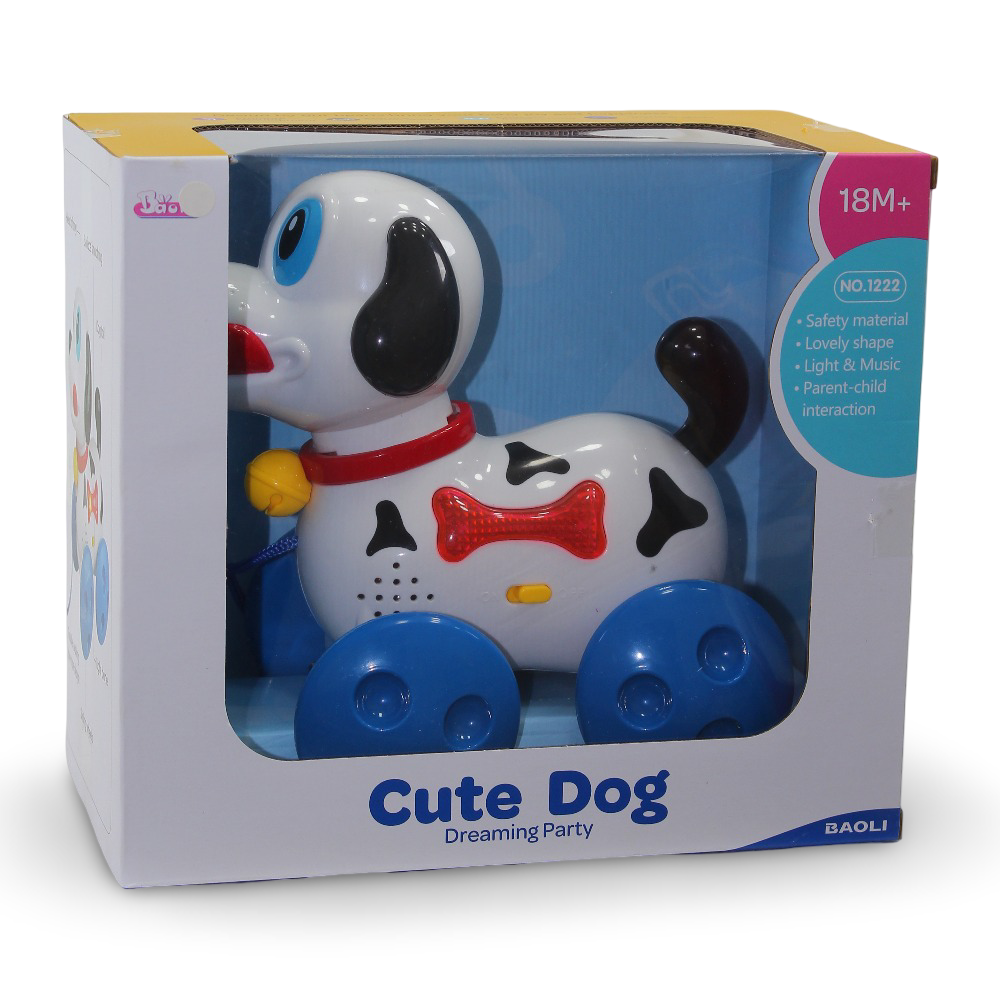 Pull-Along Cute Dog Toy with Light and Music - Toys - OKO