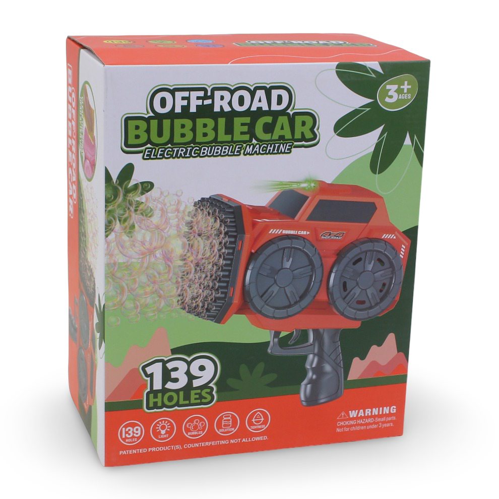 Off-Road Bubble Car Electric Bubble Machine – 139 Holes