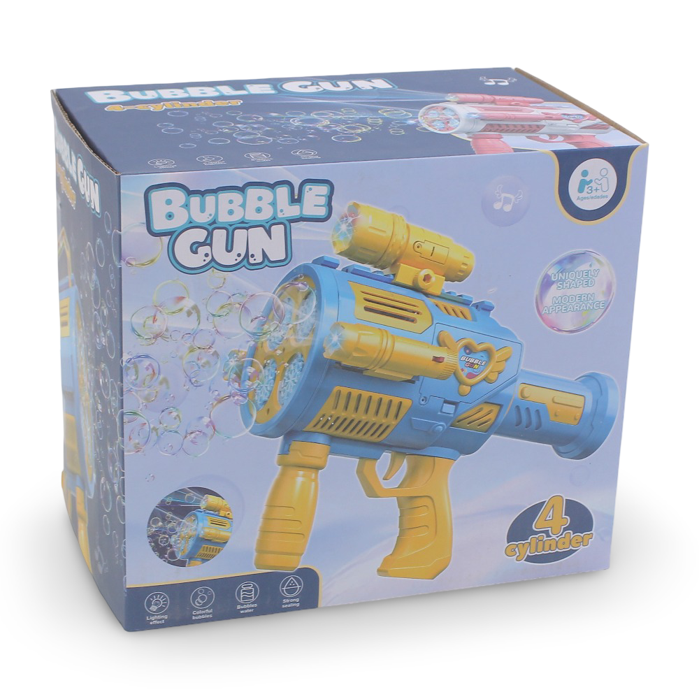 Automatic Bubble Gun - 4 Cylinder
